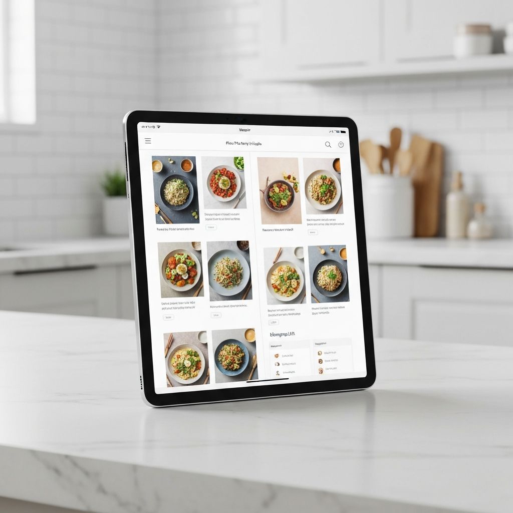 The Intuitive Meal Planning Guide on tablet